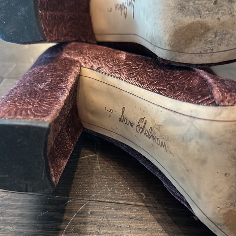 Sam Edelman Suede Booties Size 9 - Picture 8 of 8